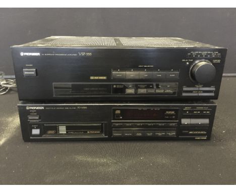 MOTORHEAD & PHILTHY ANIMAL - two Pioneer hi-fi components to include an AV surround processing amplifier VSP-555 and a multip