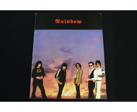 RAINBOW - a signed Rainbow Tour of Europe 1980 programme (Richie Blackmore, Cozy Powell, Roger Glover, Graham Bonnet and Don 