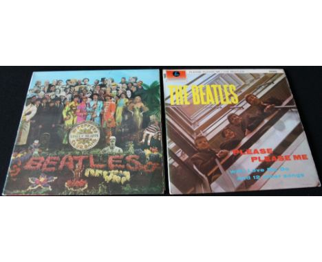 THE BEATLES - PLEASE PLEASE ME 6TH MONO  - Nice pack of two early UK pressings of Please Please Me and Sgt. Peppers.  To incl