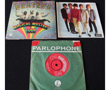 BEATLES/STONES - Nice pack of 3 x original 7" releases. Titles are Please Please Me (original red Parlophone 45-R 4983 'Made 
