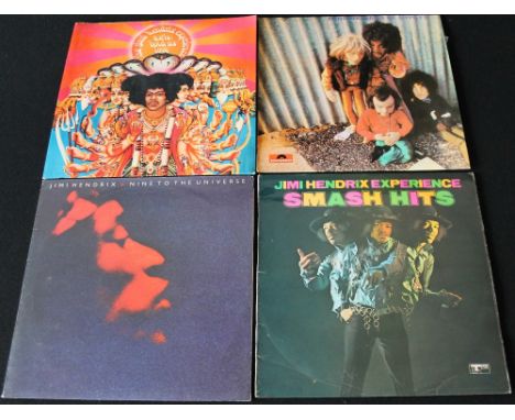JIMI HENDRIX - Nice pack of 8 x LPs. Titles are Axis: Bold As Love (mono original 612003 - VG+ to Ex condition, a clean copy,