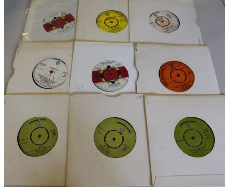 BFBS CYPRUS RECORD LIBRARY -  WARNER - Great collection of around 100 x 7" singles with many promos. Artists/cat numbers incl