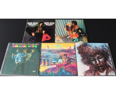 JIMI HENDIRX - Great pack of 5 x original title, early pressing LPs. Titles are Are you Experienced 1st UK press (Track mono 