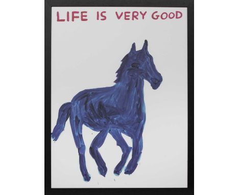 * DAVID SHRIGLEY OBE (SCOTTISH b. 1968),LIFE IS VERY GOODlithograph on 200g Munken Lynx paperimage size 74cm x 54cm, overall 