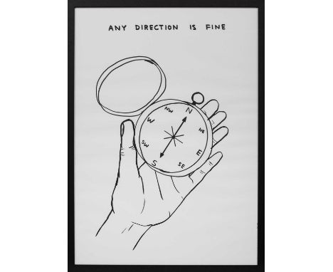 * DAVID SHRIGLEY OBE (SCOTTISH b. 1968),ANY DIRECTION IS FINElimited edition lithograph printed on 200g Munken Lynx paper by 