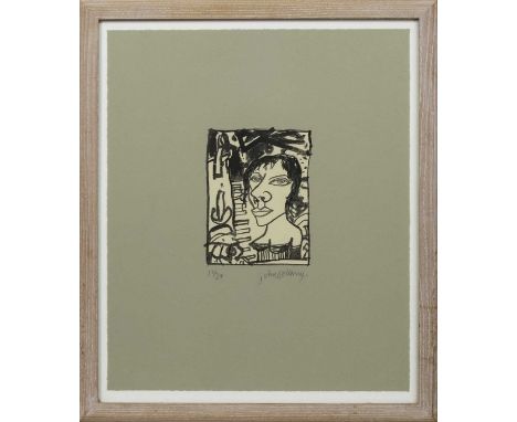 * JOHN BELLANY CBE RA HRSA (SCOTTISH 1942 - 2013),THE PIANO PLAYERlithograph on paper, signed and numbered 12/24, titled labe