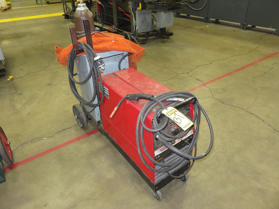 LINCOLN 250 AMP WIREMATIC 255 PORTABLE MIG WELDER, WITH TRANSFORMER