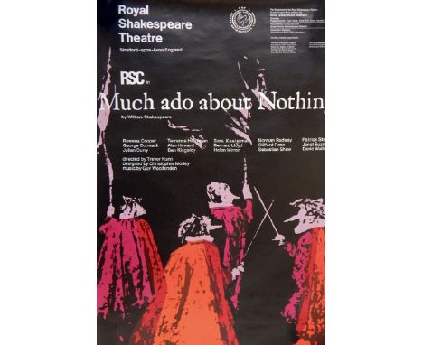 Royal Shakespeare Theatre poster 1968/69 "Much Ado About Nothing", vintage art museum and other posters 