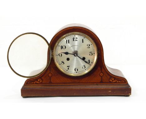 A 1930's eight-day striking/chiming mantel clock and another 