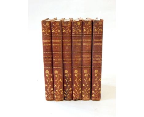 Stoddard's, John L "Lectures", complete in 10 vols. pub Geo L Shuman & Co 1911 plus four supplementary volumes, all uniformly