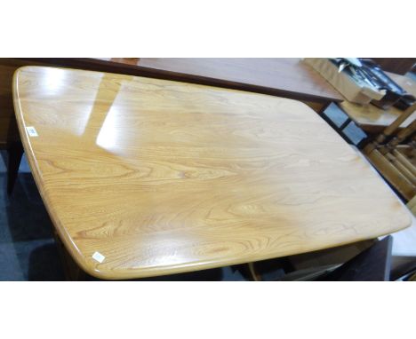 An Ercol style refectory dining table, 151cm x 84cm 