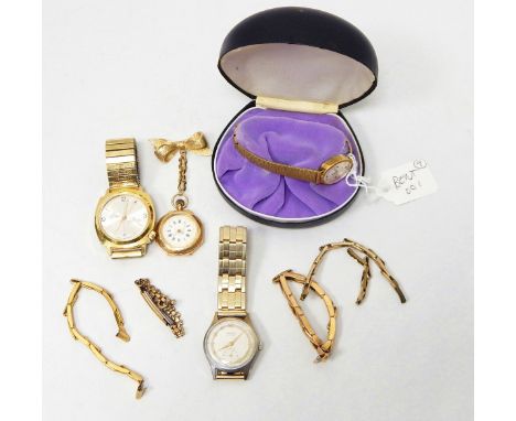 A collection of watches to include a Lectro, Rotary Junior and others 