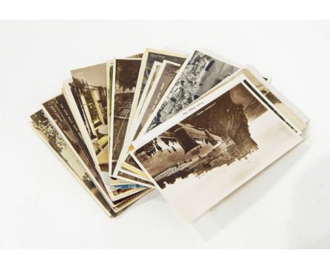 Vintage GB topographical postcards, 200+ (1 box)