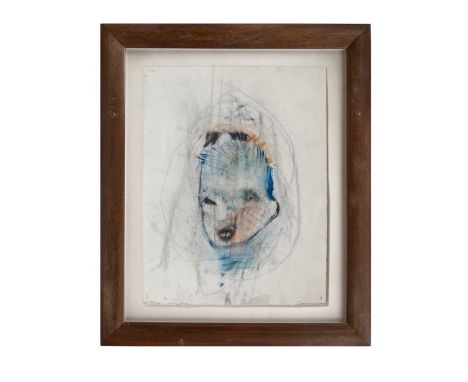 Property of a Gentleman  Circle of Francis Bacon A head study  Chalk and pastel on paper Inscribed 'no. 9' (lower right)  Dim