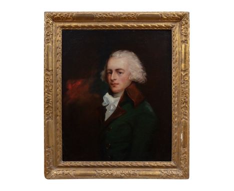 Attributed to John Hoppner (1758 - 1810) Portrait of a gentleman said to be John Harvey Oil on canvas Provenance: Private Col