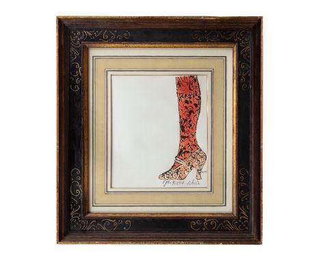 Property of a Gentleman Andy Warhol (1928 - 1987) 'Gee Merrie Shoes' Offset lithograph with hand-coloring, on wove paper, cir