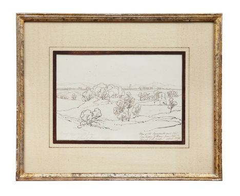 Property of the late Marcello Violante  British 1826 Six Grand Tour Italian architectural and landscape studies  Pencil on pa