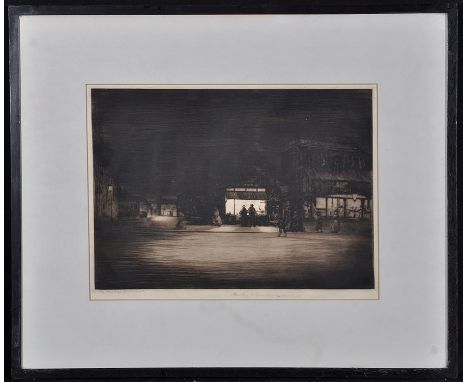 Stanley R*** - "In the Old Kent Road", signed and inscribed "Artist's Proof" and title; embossed monogram in the margin, etch