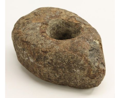 Archaeology and Anthropology - a Neolithic granite shaft-hole axe hammer, rounded butt and straight sides, Portugal c.3000-25
