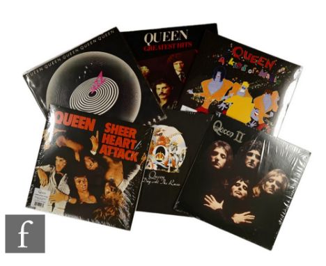 Queen - A collection of LPs, to include four 180 gram heavyweight remastered reissues, to include A Day at The Races, Sheer H