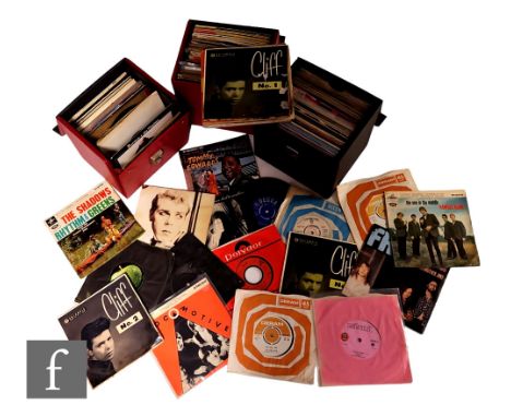Mixed genres - A collection of 7 inch singles, artists to include Buddy Holly, The Crickets, Otis Redding, Joan Baez, Peter, 
