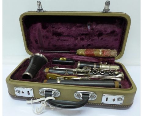 A Selmer of London cased clarinet