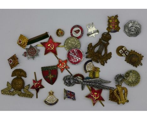 Military and other enamel badges