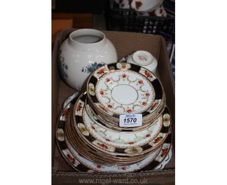 A quantity of Melbaware, cake Plates, plates, saucers and Arthur Wood Bowl