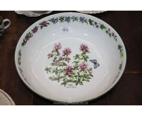 A Royal Worcester 'Worcester Herbs' pattern Bowl