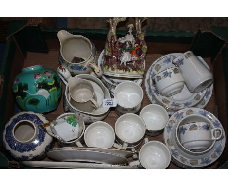 A quantity of china including  part Teaset, Ironstone Britamic lifelong cereal bowls, cups, saucers and plates, a Royal Worce
