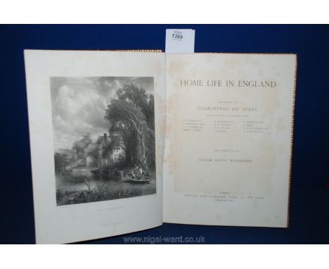 A First Edition Volume of Home Style in England with engravings on steel by Constable, Foster, Turner, etc., and a brief Essa