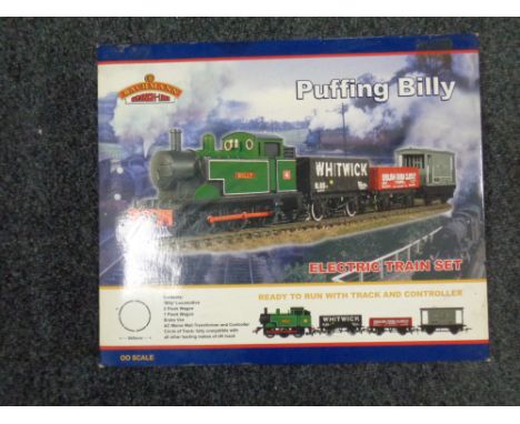 A Bachmann Branch Line Puffing Billy electric train set, boxed  