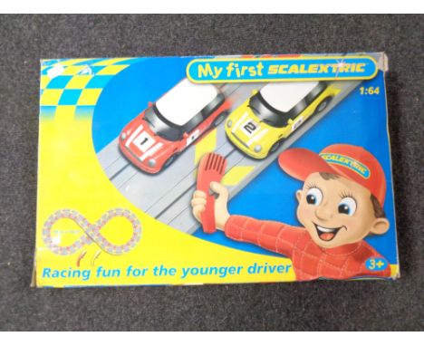 A My First Scalextric 1:64 scale racing set, boxed 