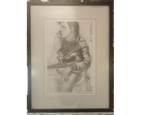 Klaus Voormann Elvis McCartney Artist Edition signed print framed and glazed. 