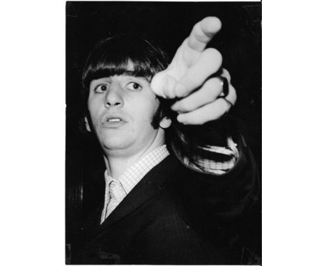 Five original vintage photographs of Ringo Starr, one marked on reverse Walter Shenson Films Limited Photo Credit Robert Free