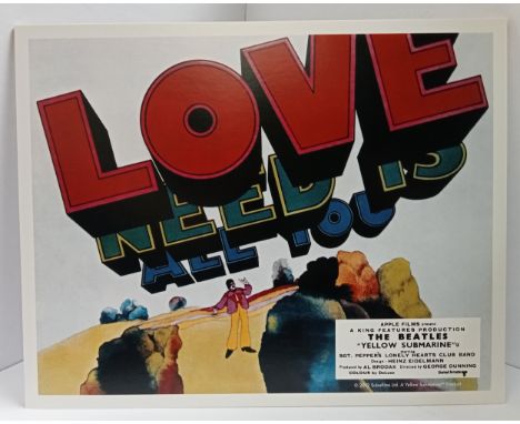 Beatles Yellow Submarine 2012 lobby cards with repro Premier ticket. 