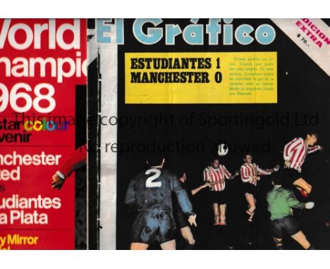 1968 WORLD CLUB CHAMPIONSHIP / ESTUDIANTES V MANCHESTER UNITED      Special edition of the El Grafico Argentinian magazine wi