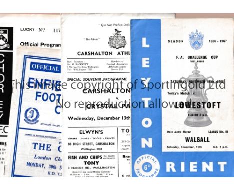 NON-LEAGUE V LEAGUE 1960'S-2000'S         Thirty programmes for the Friendly matches including, Leyton Orient v Lowestoft 26/