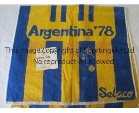FOOTBALL WORLD CUP MISCELLANY       Various items, including pin badge given to officials from the Swedish 1958 World Cup, Ti