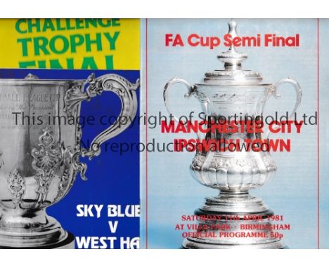 FOOTBALL PROGRAMMES       Thirteen programmes including 3 Scarborough homes in their First League season 1987/8 v Wolves, Fir
