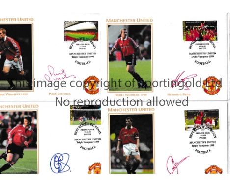 MANCHESTER UNITED      Fifteen individually autopen signed First Day Covers for Treble Season 1998/9 including Phil and Gary 