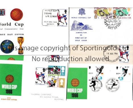 FIRST DAY COVERS 1966 WORLD CUP     Five first day covers for the 1966 World Cup, including the World Cup Final 30th July 196