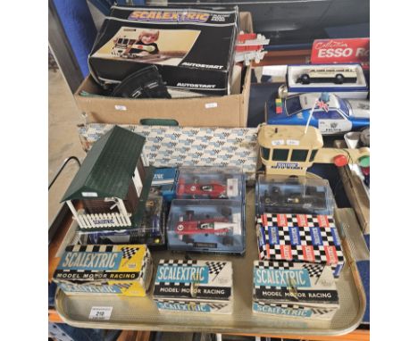QUANTITY OF VINTAGE SCALEXTRIC, VINTAGE SCALEXTRIC BOX RACING CARS IN ORIGINAL BOXES, SUPER FORMULA RACE CARS IN ORIGINAL BOX