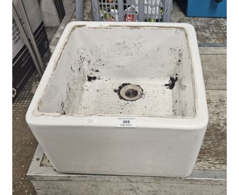 CERAMIC BELFAST SINK PLANTER     