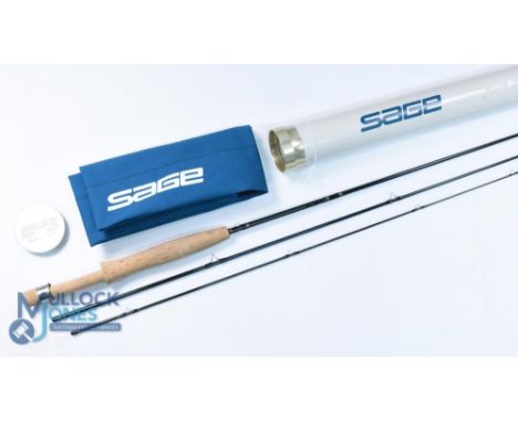 Fine and scarce Sage USA SPL 080-3 Graphite IV trout fly rod 8ft 3pc line 0#, alloy sliding reel fitting, lined butt ring, ex