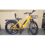 DAYMAK WILD GOOSE S FAT TIRE COMMUTER E-BIKE (500W) (48V 12.5AH BATTERY + CHARGER) (26") (ORAN