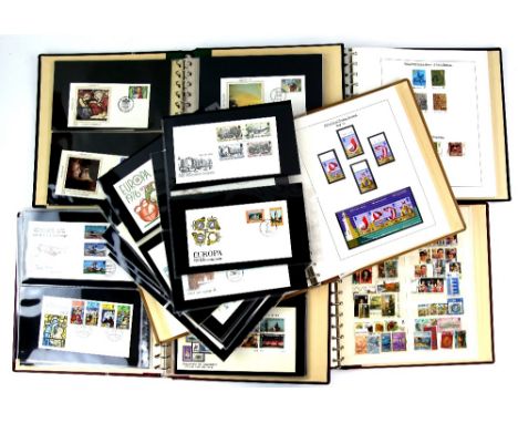 Albums(10) Channel Islands, Isle Of Man mint stamps and First Day Covers 1969- Modern, Great Britain First Day Covers