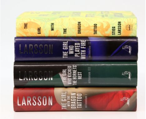 Stieg Larsson, Millennium Trilogy, First Edition English translations 2008-, , all hard backs with dust covers, together with