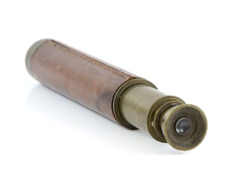 Broadhurst Clarkson &amp; Co four draw telescope, 28cm 