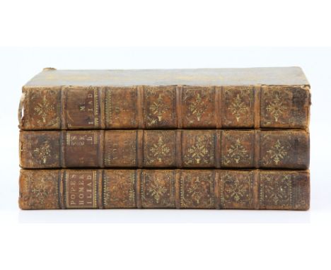  The Iliad of Homer, W Bowyers for Bernard Lintot (The First Book of the Iliad) 1715, Vol V 1720, Vol III 1717, (3)